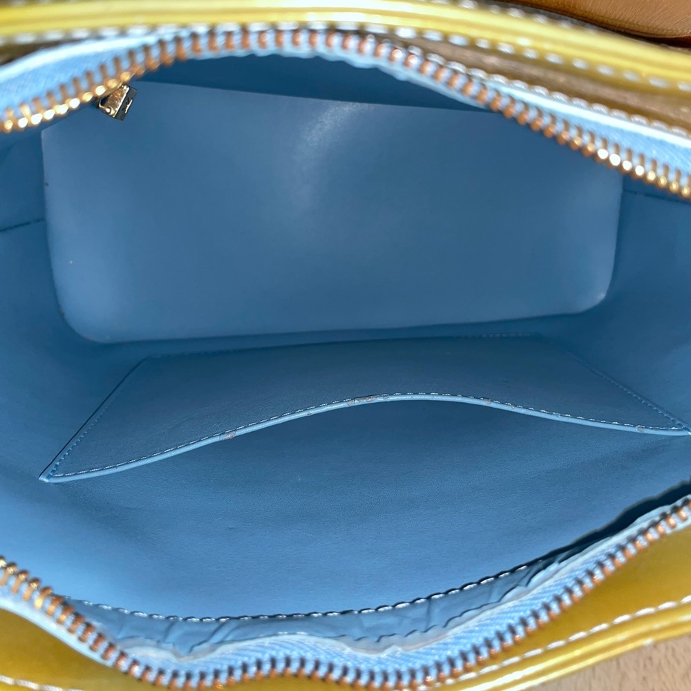 Louis Vuitton Vernis Houston baby blue and green bag - Picture 4 of 12